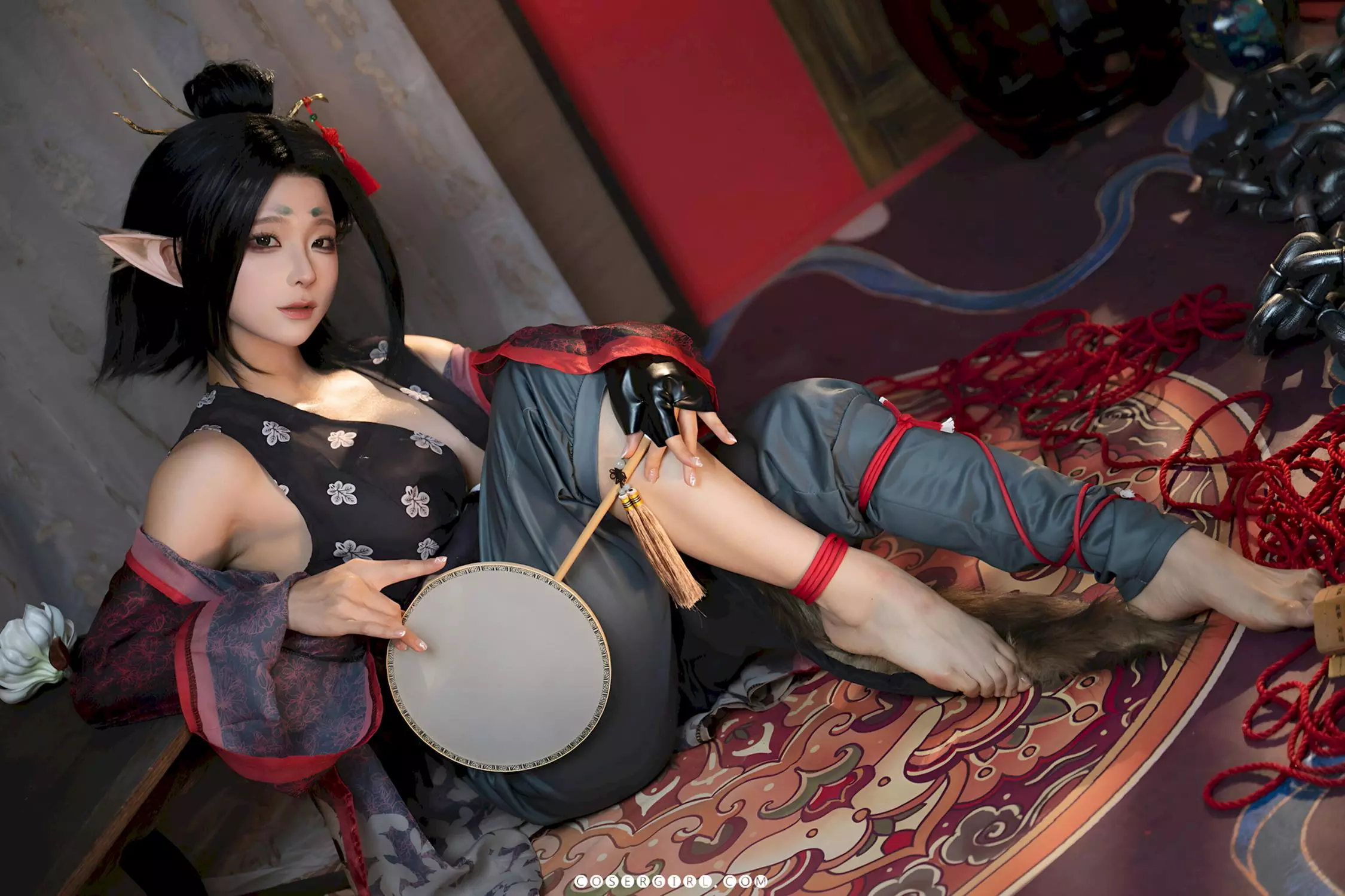 蠢沫沫黑神话萍萍cos多角度合辑,展现不同姿态下的清纯与性感