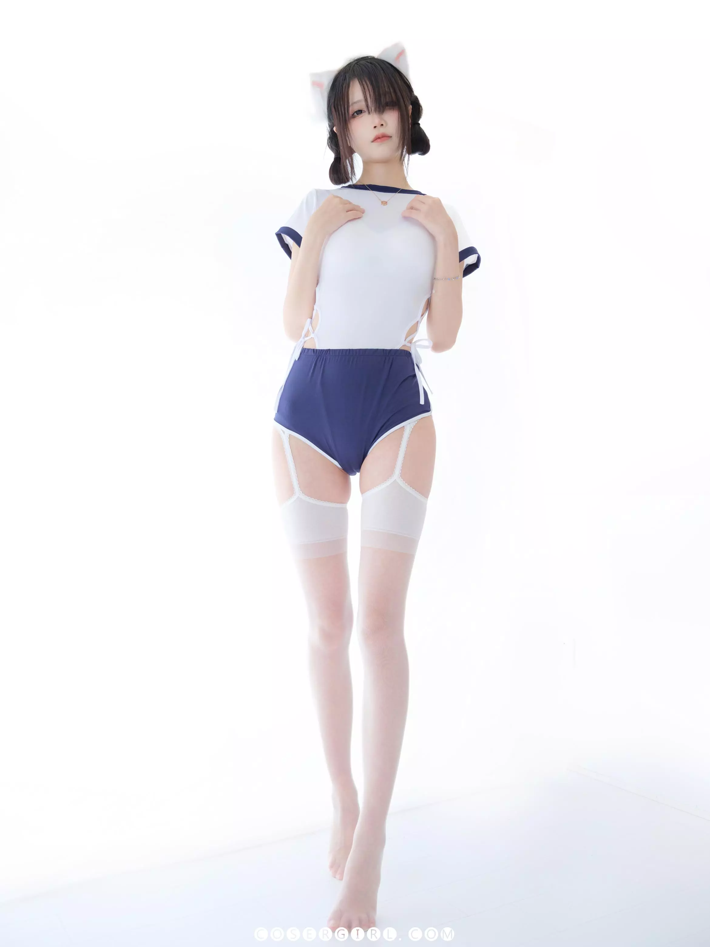 五更百鬼体操服猫耳写真下载！舰长造型绝了 - coser福利社-coser福利社