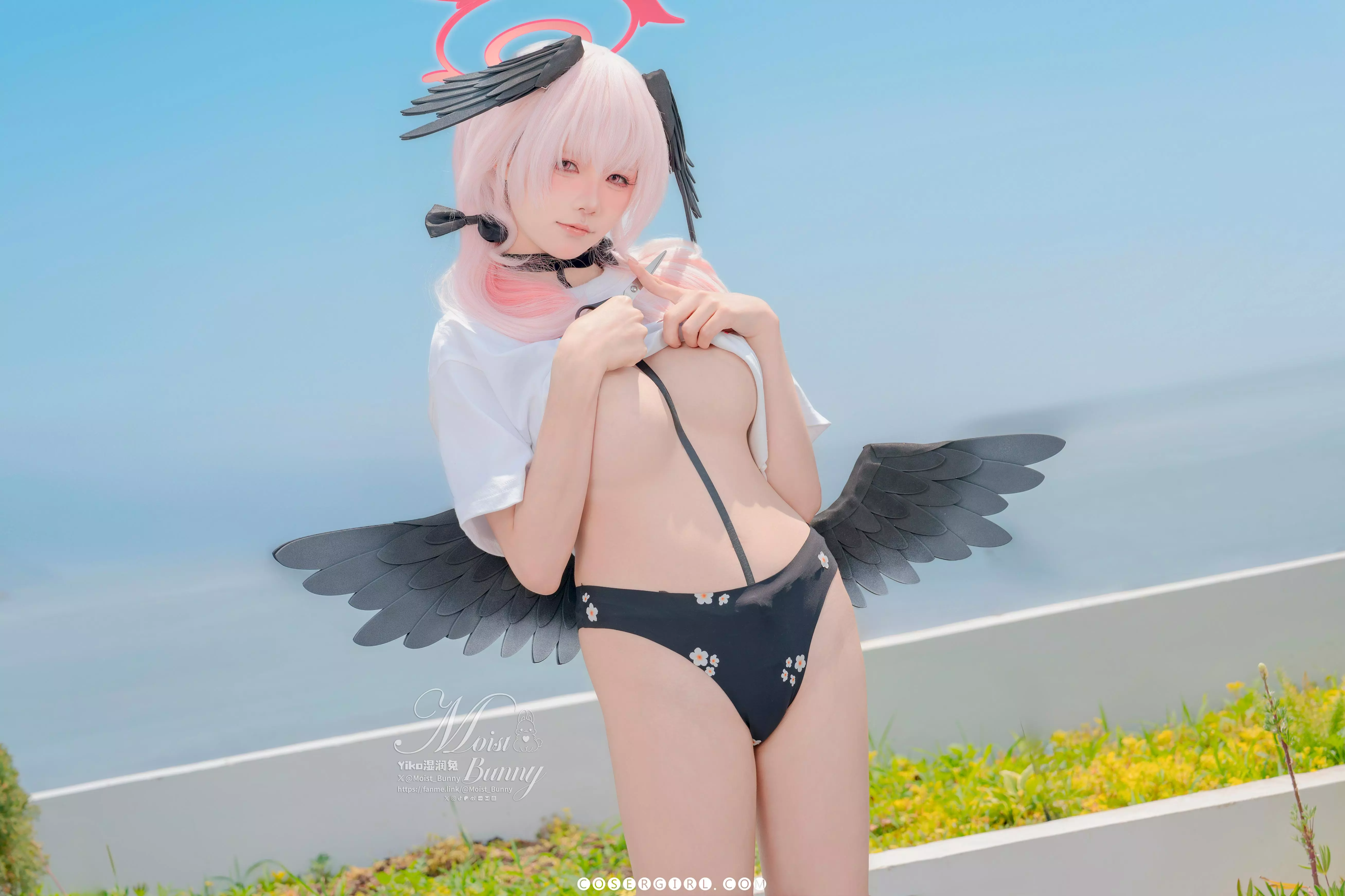 黏黏团子兔泳装写真下载！夏日甜心Honey套图绝了 - coser福利社-coser福利社