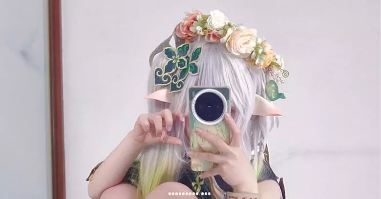 ran3 纳西妲 Nahida写真：当小草神有了自己的房间，这20张自拍也太真实了！-coser福利社