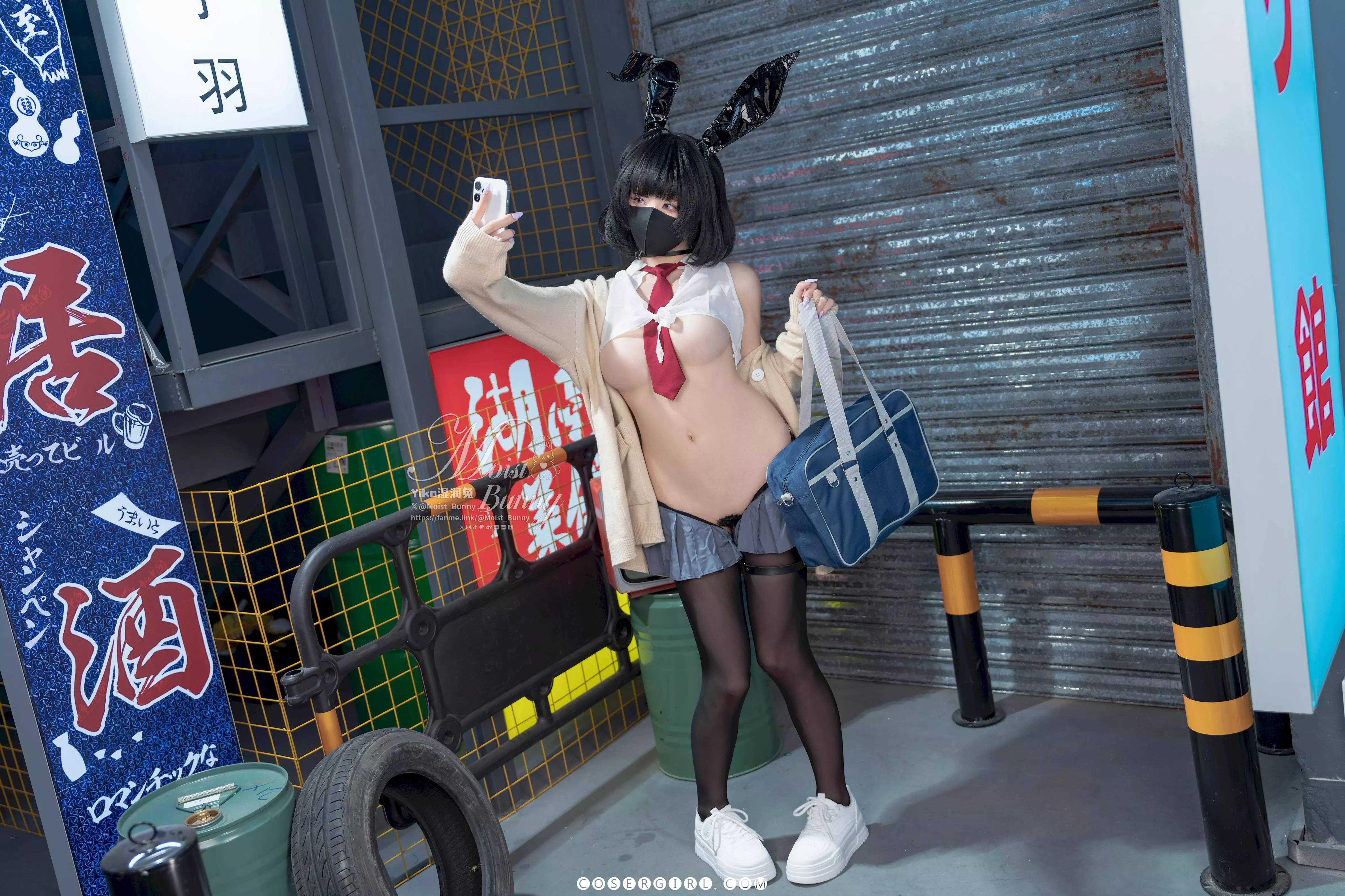 图片[5]-黏黏团子兔《赛博逆JK》写真：这个提线木偶AI是不是数据错乱了？ - coser福利社-coser福利社